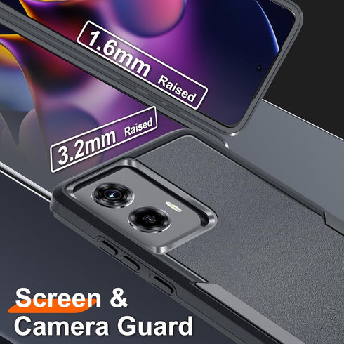 for Motorola Moto G Stylus 5G 2024 Case with Tempered Glass Screen Protector, Heavy Duty Rugged Protective Cover