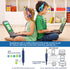 SIMOLIO Foldable Kids Headphones with Mic, 75dB-94dB, Share Port, Stereo Wired, Hearing Protection, Mint, Portable