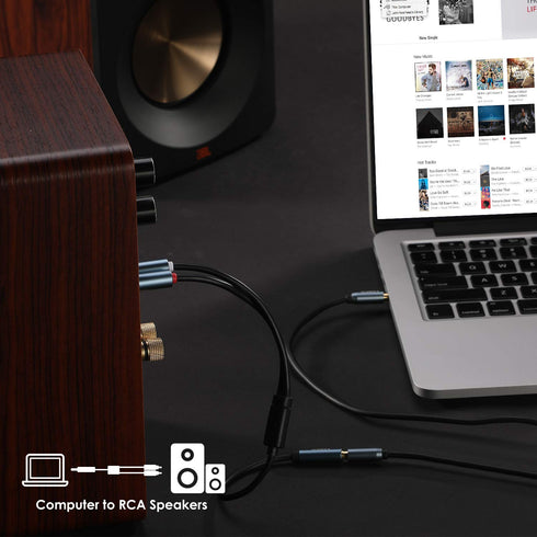 3.5mm (16 5 3.5mm 1/8 MP3 MillSO to RCA, FT / M) RCA to AUX Cable to RCA Male Premium Stereo Audio Cable for Connects a