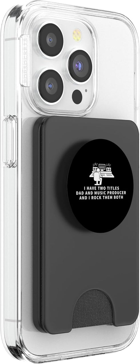 Music Producer Gifts For Men Music Producer And Dad Proud Funny Men Music Producer PopSockets PopWallet for MagSafe