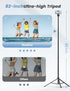 YUMAZLA 86'' Phone Tripod & Selfie Stick, Tripod for iPhone with Detachable Remote, Portable Phone Tripod Stand