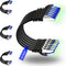 Rapink Patch Cables Cat8 1ft 24 Pack Slim, Cat8 Ethernet Patch Cable 40G