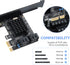 PCI-E X1 to SATA 3.0 Controller Card, 4-Port SATA III 6Gbps Expansion Cards, Supports PCI-Express (1X 4X 8X 16X) Slot,
