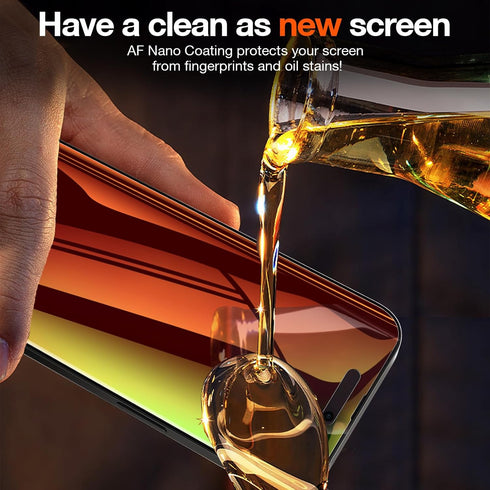 Fotbor Privacy Screen Protector for iPhone 15 Pro Max / 15 Plus, 2 Pack Colorful Gradient Anti-Spy Anti-Blue Light Eye
