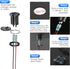 12V USB C Aluminum Car Charger Socket, PD 20W & Quick Charge 3.0 18W Waterproof USB Outlet for Marine Truck Motorcycle