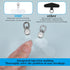 Mabor 2-Pack 360 Phone Lanyard Tabs, Rotatable Clear Transparent TPU + Zinc Alloy Tether Tab Compatible with Phone
