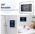 MoKo Waterproof Shower Tablet Holder, Wall Mount for iPad Up to 11", 360° Rotation with Touchable Anti-fog Screen, Clear