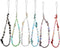 Taouzi 6PCS Beaded Phone Lanyard, Fruit Star Pearl Rainbow Color Phone Charm Strap for Women Girls