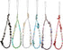Taouzi 6PCS Beaded Phone Lanyard, Fruit Star Pearl Rainbow Color Phone Charm Strap for Women Girls