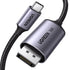 UGREEN USB C to DisplayPort 2.1 Cable, 16K@30Hz, 8K@120Hz, 40Gbps Thunderbolt 4/3 to DisplayPort Cord, Alu Braided,