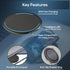15 Watts Apple Wireless Charging Pad – Ultra-Slim, Fast Charging Qi Wireless Charger Pad for iPhone 15/15 Pro Max/15