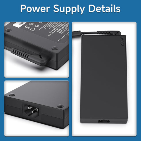 Lenovo 20V 11.5A 230W AC Adapter for Y7000 Y7000P Y9000K Y520 R720, PN: ADL230NLC3A 01FR046 Laptop Power Supply