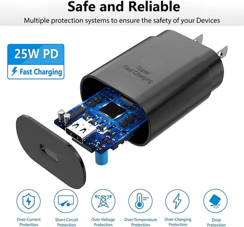 iPhone 15 Charger 10 FT, 3 Pack 20W USB-C Fast Wall Charger with Extra Long USB C Cable Compatible for iPhone 15/15