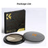 K&F Concept 67mm Gold Streak Effect Lens Filter, Anamorphic Optical Glass Light Flare for Camera Lens