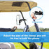 Phone Holder with Clamp for Golf Cart, All Metal Universal Handlebar Mount for Golf, Stroller, Bicycle, Wheelchair