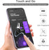 JETech 3-Pack Full Coverage Tempered Glass Screen Protector for iPhone 11/XR 6.1", Black Edge, HD Clear, Case-Friendly.