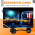 AROVHAR IP67 Waterproof Micro-SIM Extension Cable Micro-Sim Panel Mount Extension Cable for Cabinet Chassis Case Frame