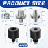 Xthrotsenk 6 1/4 3/8 3/8 1/4 Tripod Screw Adapter Pcs Aluminum Threaded Converter Male to Female and Male to Female