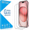 MAYtobe [2 Pack Designed for iPhone 15 Screen Protector Tempered Glass, Case