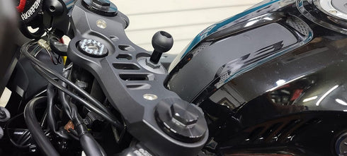 motomount R3 for Yamaha YZF R3 (2016+) | Ram Stem Nut/Mount with 1 inch (25mm) TPU Ball, Compatible with