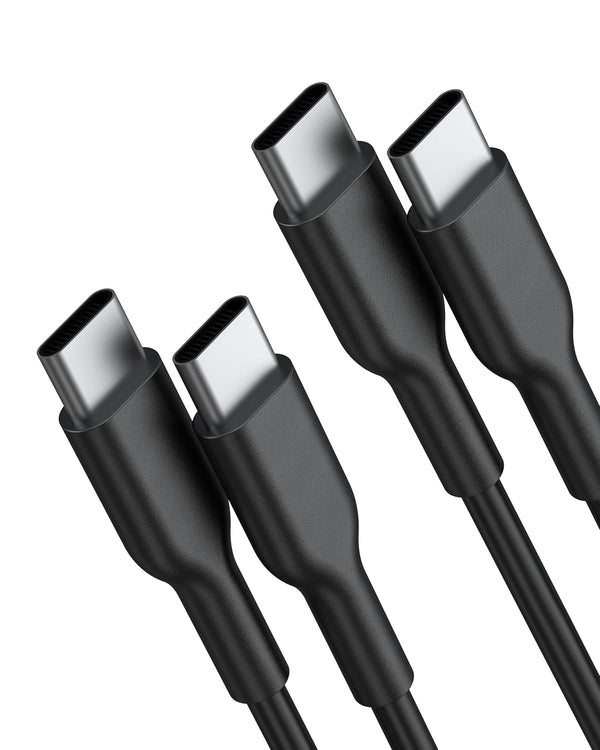 USB C to USB C Cable (2 Pack, 6ft, 60W/3A) Fast Charging for iPhone 15 Pro Max, iPad Mini 6, MacBook Pro, Samsung