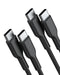 USB C to USB C Cable (2 Pack, 6ft, 60W/3A) Fast Charging for iPhone 15 Pro Max, iPad Mini 6, MacBook Pro, Samsung