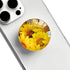 Expandible Collapsible Clear Crystal Glitter Mobile Phone Grip Stand Holder for Smartphones & Tablets (Sunflower
