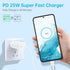 Super Fast Charger, 25W USB Type C Charger Android Phone Charger Fast Charging Block with 8FT Cable for Samsung Galaxy S24 Ultra/S24+/S24/S23 Ultra/S23/S22 Ultra/S22/S22+/S21/S20 /Note10 20-White