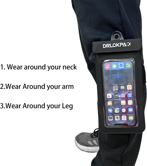 Waterproof Phone Case Armband, Surfing Dry Bag Floating Pouch Holder for iPhone 15/14/13/12 Pro Max, Galaxy S23+ Ultra