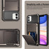 Vofolen iPhone 11 Wallet Case, 4-Card Holder ID Slot, Anti-Scratch Dual Layer Hybrid TPU Bumper Cover