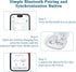 Jinstyles Wireless Charging Case for Beats Fit Pro, Portable Charger Replacement with Bluetooth Pairing Sync Button,