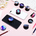 Honoson 9 Pieces Cell Phone Grip Holder, Colorful Collapsible Self-Adhesive Finger Ring for Smartphone and Tablets