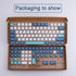 Hyekit PBT Keycaps, 134 Keycaps Shoko Dye-Sublimation Set, 6.25u 7u Spacebar, Cherry Profile for Mechanical Keyboards