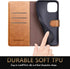 SUANPOT for iPhone 11 Pro 5.8" (Non 11 6.1"/11 Pro Max) with RFID Blocking Leather Wallet Case, Shockproof Cover for