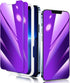 iPhone 13 Pro Max Privacy Screen Protector 2 Pack, Anti Spy, Anti Blue Light, 6.7" Tempered Glass, Bubble Free, Purple