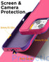 AICase iPhone 14 Heavy Duty Case with Glass Screen Protector, Rugged Shockproof Full Body Protection, 6.1" Durable Cover