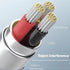 3.5mm Nylon Braided Aux Cable 6FT, Male to Male Audio Auxiliary Input Adapter for Headphones, Car, Home Stereos, Speaker