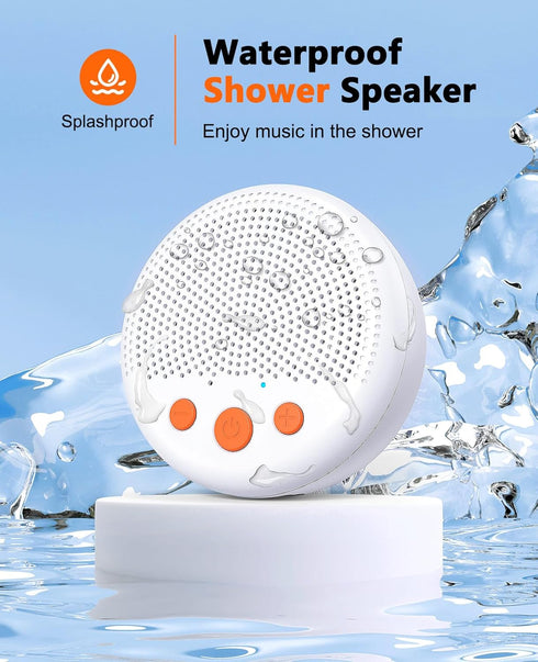 LENRUE Shower Speaker, Bluetooth Waterproof Speaker Wireless, Portable Speaker with Clear Loud Sound, Suction Cup