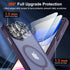 SUPFINE Magnetic iPhone 12 Pro Max Case, Matte Purple, Compatible with MagSafe, 2X Screen & Camera Protectors