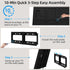 HOME VISION 32-86 Inch 600X400mm 165lbs 16/18/24 Inch HV8601 Heavy Duty Fixed TV Wall Mount for Most Flat TVs, Max VESA