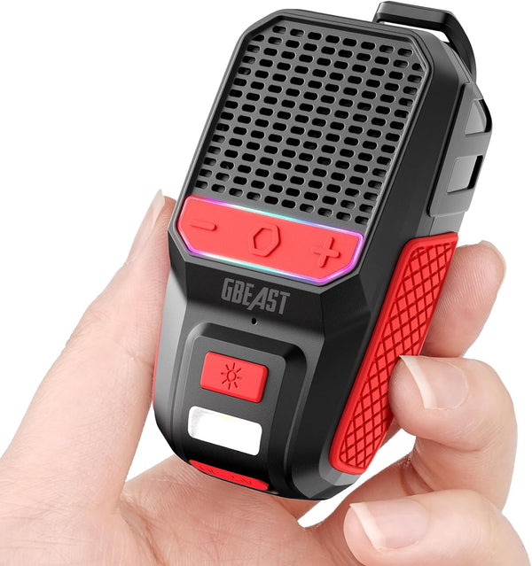 GBEAST Wearable Bluetooth Speaker, Clip-On Mini Portable Speakers All Day Playtime Waterproof Built-in