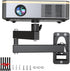 DAWASAPAT Universal Porjector Mount Foldable Wall Mount 1/4" Screw, Adjustable Tilt&Swivel Hanging Bracket