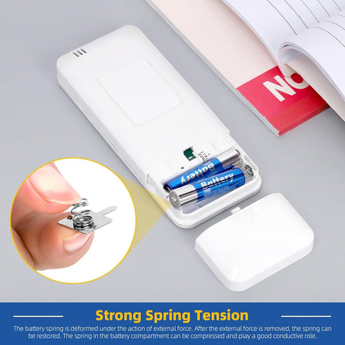 Glarks 100pcs 10 Sizes AA Nickle Plated Battery Springs Kit, Batterys Negative to Positive Conversion Springs Contact