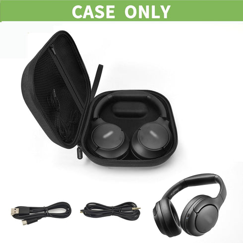 Headphone Case Compatible with TOZO HT2 Hybrid Active Noise Cancelling Headphones, Wireless Over Ear Bluetooth Earphone Bag for BERIBES/for KVIDIO/for JBL Tune 720BT/ 770NC- Black (Box Only)