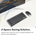 Macally Small Wireless Keyboard | Mini Keyboard for PC - Slim, Quiet & Portable for Laptop, Desktop PC, Surface