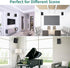 HomeMount Speaker Wall Mount Brackets Kit, Surround Speaker Wall Mounts, Holds up to 8 lbs, 2 Pack, White