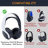 SOULWIT Earpads Cushions Replacement for Sony Playstation 5 Pulse PS5 3D Wireless Headset, Ear Pads Cushions with Noise Isolation Foam (PS5 CG Black)