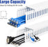 ZhiYo 2x2in Professional Server Rack Cable Management Raceway, Cable Raceway Kit, Electrically Safe PVC Open Slot Wire