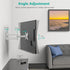 WALI 15 inch 13 32 inch 100x100mm (1330LM-W), TV Wall Mount Articulating LCD Monitor Full Motion Extension Arm Tilt