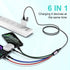 6 in 1 Multi Universal 1.8M/6Ft Phone Charging Cable, USB A/Type C to Lightning*2+Type C+Micro USB for Android/iPhone